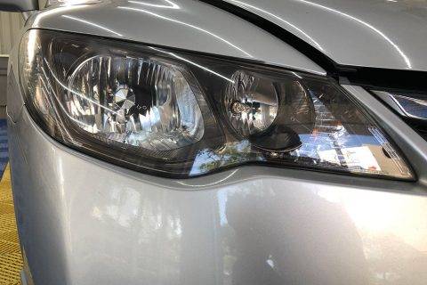 Close up of headlights after a Headlight Coating service at Taiyo CarePoint